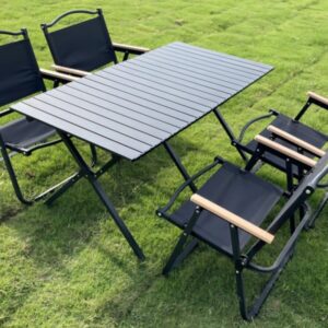 High-end blackened egg roll table company camping outdoor folding table
